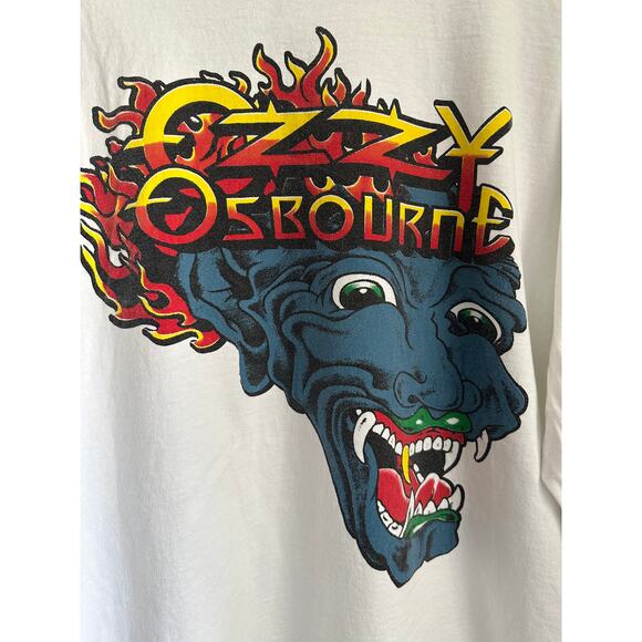 Ozzy Osbourne Dragon Long Sleeve Reprint T-shirt Brockum Tag Single Stitch - Picture 2 of 6